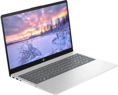 HP 15.6" Touchscreen Laptop, 64GB RAM 2.5TB Storage (2TB SSD+512GB Docking Station Set), 6-Cores Intel Core i3, Windows 11, PLUSERA Earphones, Silver — view 2