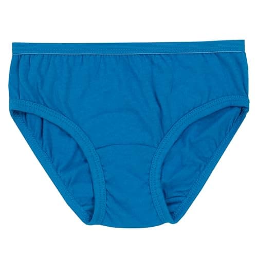 Fruit of the Loom Girls' Tag Free Cotton Brief Underwear Multipacks, Low Rise Brief-10 Pack-Purple/Blue/White, 6
