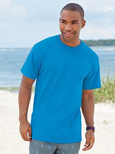 Fruit of the Loom Adult 8.3 oz./lin. yd. HD Cotton™ T-Shirt M Yellow — view 2