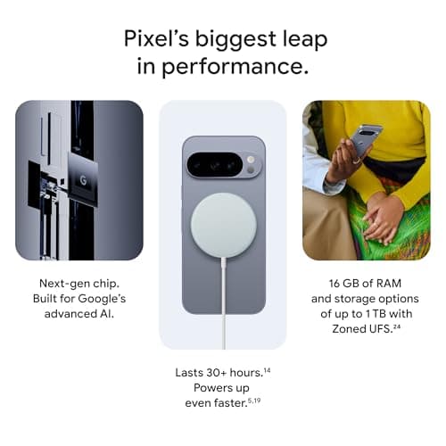 Google Pixel 10 Pro XL - Unlocked Android Smartphone with Gemini, Your Google AI Assistant, Triple Rear Camera System, Fast-Charging 24+ Hour Battery, and 6.8" Super Actua Display - Obsidian - 256 GB — view 7