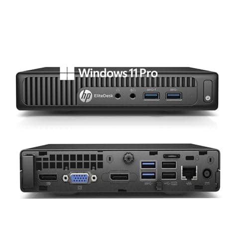 HP EliteDesk 705 G3 Mini PC Business Desktop Computer, AMD A12-9800E up to 3.8GHz, 8GB DDR4 RAM, 256GB SSD, Windows 11 Pro (Renewed)