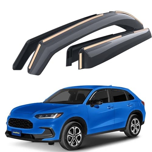 Goodyear Shatterproof in-Channel Window Deflectors for Honda HR-V 2023-2026, Rain Guards, Window Visors for Cars, Vent Deflector, Car Accessories, 4 pcs. - GY007979