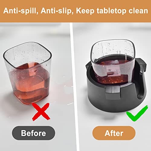 Samhe Anti-Spill Cup Holder Adjustable Desk Drink Holder Non-Tipping Table Coaster Cup Holder for Couch Bed RV Office Home — view 2