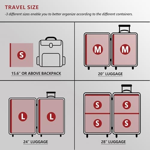 Travel Vacuum Bags for Clothing with Rechargeable Electric Pump, Compression Packing Cubes Organizer Storage for Luggage Suitcase, Space Saver Seal Bags for Vacation Cruise, 8 Small — view 2