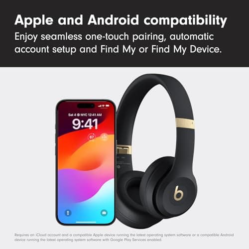 Beats Solo 4 - Wireless Bluetooth On-Ear Headphones, Apple & Android Compatible, Up to 50 Hours of Battery Life - Gold & Black — view 5
