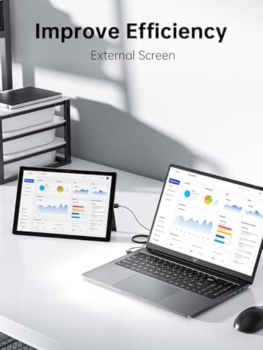 KAIGERR Laptop, 16GB DDR4 512GB SSD Laptop Computer, 16.0inch Windοws 11 Laptop with Ιntel 12th Quad-Core Processor(Up to 3.4GHz), 1920P FHD Display, WiFi 6, USB3.2, Type_C — view 3