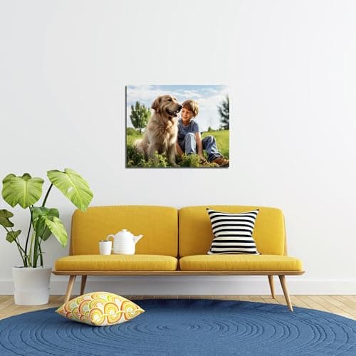 Create Personalized Wall Art with Your Photo on Canvas 10" X 8"- Custom Canvas Prints for Family - Personalized Canvas Pictures for Wall to Print Framed