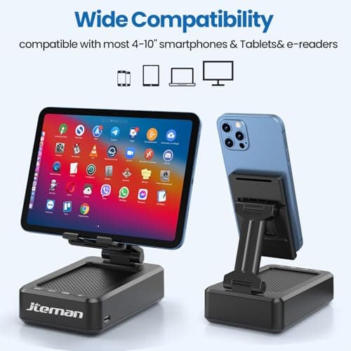 JTEMAN Cell Phone Stand with Bluetooth Speaker,Gifts for Men Tech Gadgets — view 4