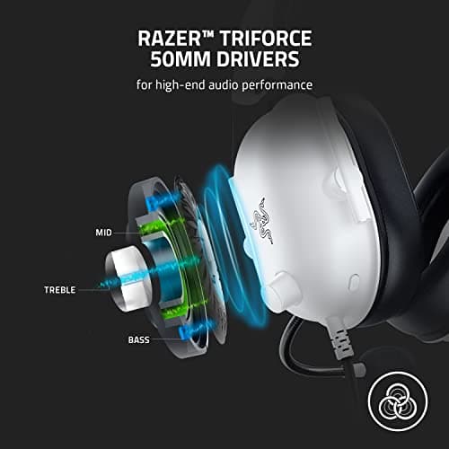 Razer Blackshark V2 X Headset Wired Head-Band Gaming White, W128271966 (Head-Band Gaming White)