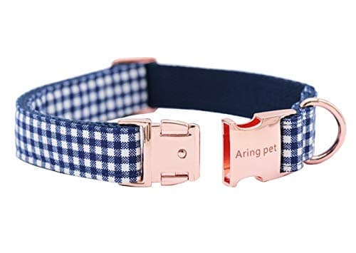 ARING PET Bowtie Dog Collars Adjustable Collar with Bow Tie for Puppy Small Medium Large Boy Girl Dogs-Size M Length 13.5-22"