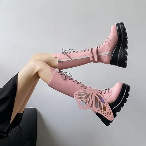 Ulalaza Women Mary Jane Dress Pumps Lolita Shoes Cute Platform Gothic Double Ankle Strap Round Toe Chunky Heel Uniform Pumps Shoes Perfect for School Party Business Work Dance Date Night Club — view 2