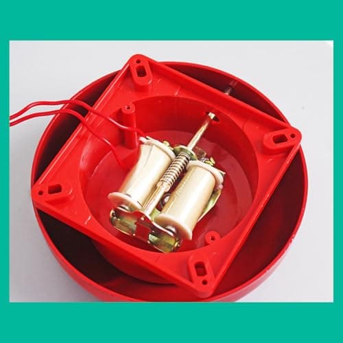 6 Inch 95dB High Decibel Alarm Alarm Electric Security Bells Emergencies Alerts Systems for Indoor Outdoor Use High Volume Security — view 2