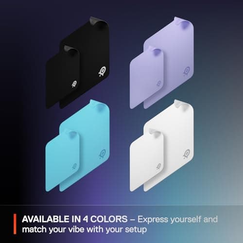 SteelSeries QcK Cloth Gaming Mouse Pad - Exclusive Micro-Woven Surface - Optimized for Gaming Sensors - Maximum Control - Size M - Aqua — view 5