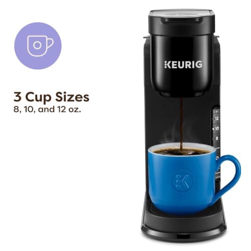 Keurig K-Express Single Serve K-Cup Pod Coffee Maker, 3 Brew Sizes, Strong Button Feature, 42oz Removable Reservoir, Black — view 2