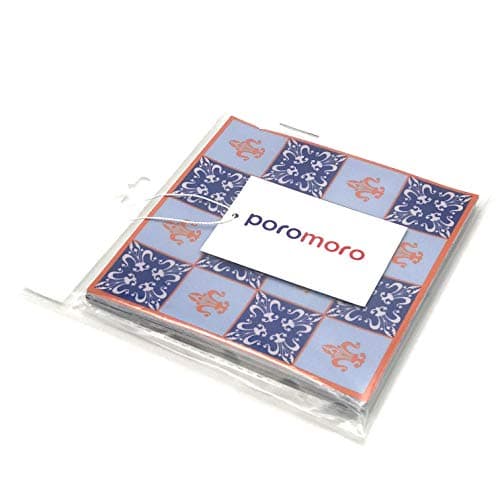Poromoro Spanish Portuguese Azulejo Style Backsplash Peel and Stick Tile Stickers Set of 20 pcs(5.9_ZB)