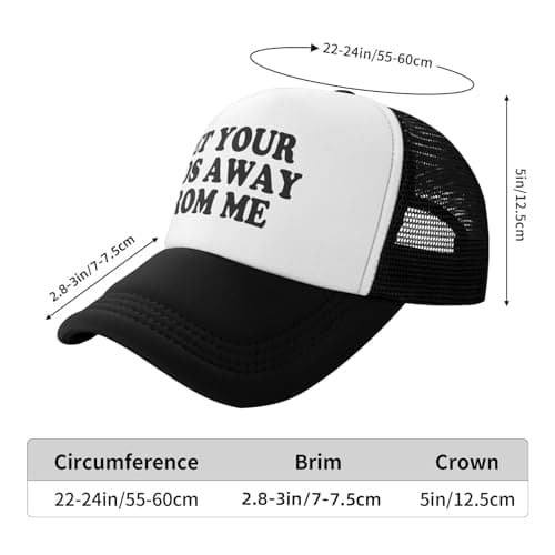 Get Your Kids Away from Me Funny Trucker Hats for Adult Humor Snapback Hat Adjustable Dirty Joke Gag Caps Party Gag Gifts for Men Women — view 3
