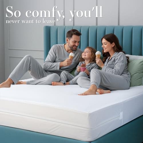 Utopia Bedding Mattress Protector Zippered Full XL Size, 100% Waterproof Bed Bug and Dust Mite Proof Mattress Encasement, Absorbent 6 Sided Mattress Cover — view 7