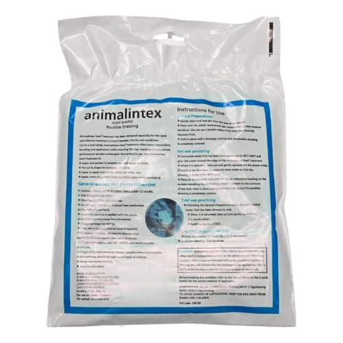 Robinson Animalintex Poultice Pads – Veterinary Wound Dressing for Horses, Hot or Cold Injury Treatment, Pre-Cut Hoof Shape & Rectangular Options | Hoof Shaped (3pk) — view 4