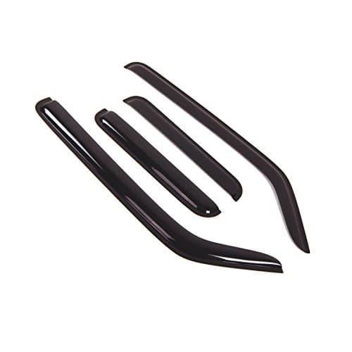 TuningPros Outside Mount Window Vent Visors Rain Guards Compatible with Honda Element 2003-2011 | Side Window Wind Deflectors Rain Shields | Black Tinted, 4 Pcs Set, BGWV-232