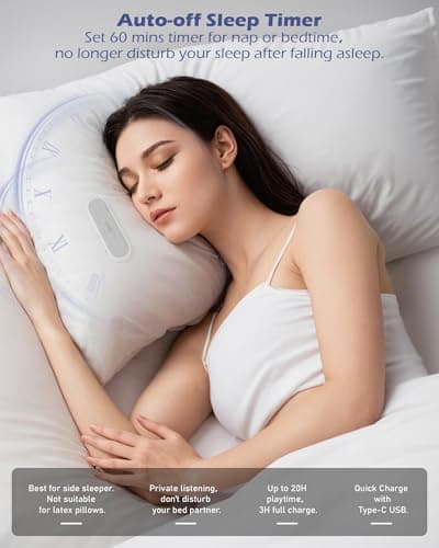 GroTawel Under Pillow Bluetooth Speaker for Sleep — view 4