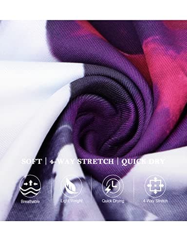 Tanst Sky Women's Tennis Clothes, Ladies Golf Tank Top Zip Up Banded Sleeveless Racerback Quick Dry Wrinkle Free Loose Fit Workout Shirts Yoga Running Athletic Apparel Tie-Dye Purple Large — view 3