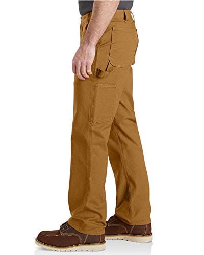 Carhartt Men's Rugged Flex Relaxed Fit Duck Dungaree Pant, Carhartt Brown, 32W x 32L — view 2