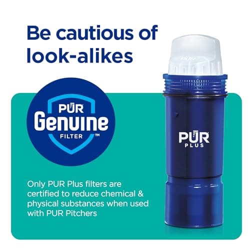 PUR Plus Water Filter Replacement for Pitchers & Dispensers, 6-Month Supply, 3 Count, Blue (PPF951K3) — view 9