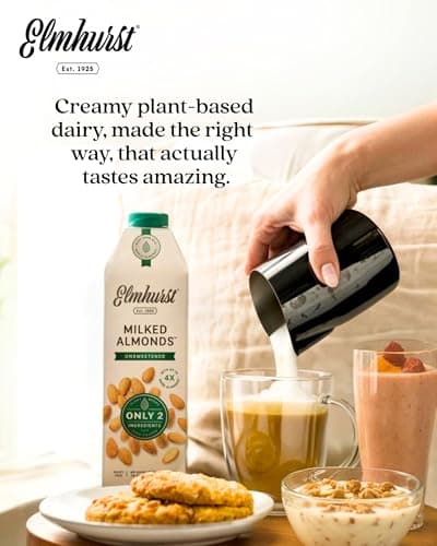 Elmhurst Unsweetened Almond Milk 6x946 ML — view 5