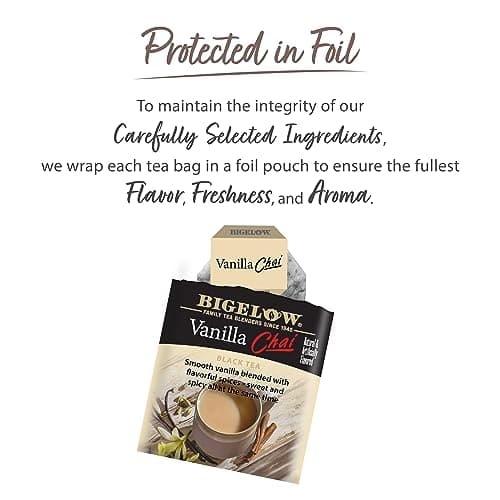 Bigelow Vanilla Chai Black Tea Bags, 20 Count (Pack of 6) — view 3