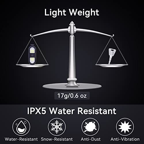Clip on Flashlight, Running Lights for Runners Dog Light for Dog Walking at Night Rechargeable Safety Portable EDC Flashlight Gift for Runners Hands Free LED Work Light Flashing Camping Hiking Gear — view 3