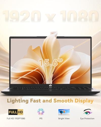 NIMO 15.6" Light-Gaming-Laptop, 8 Cores AMD Ryzen 7 Pro 6850U 32GB RAM 1TB SSD (Beat i7-1360P Up to 4.7GHz) Radeon 680M 100W Type-C FHD Backlit Keyboard for Content Creators & Business Student — view 3