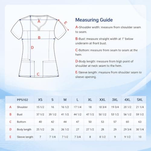 Stretch V-Neck Nursing Scrubs Top Moisture-Wicking & Odor-Control Durable Medical Uniform for Hospitals & Clinics, 153#, Small — view 7