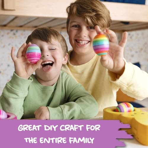 The Eggmazing Egg Decorator - Peeps Bunny - Arts and Craft Set Includes 6 Colorful Quick Drying, Non-Toxic Markers (Yellow), Ages 3 and Up — view 5