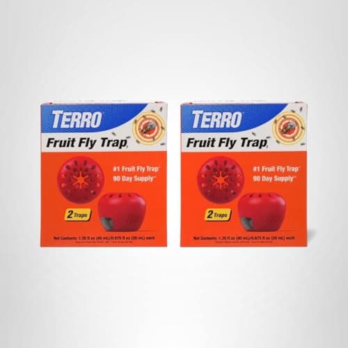 TERRO Fruit Fly Trap 4-Pack, 180 Day Lure Supply, Food-Based Lure — view 9