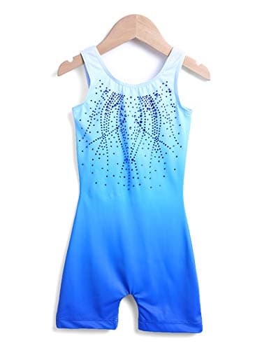 Zaclotre Kid Girls Gymnastic Leotard Sparkly Shiny Diamond Ballet Outfit