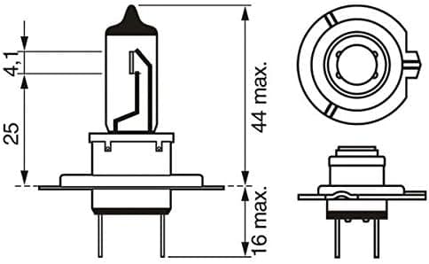 Bosch H7 (477) Pure Light Halogen Headlight Bulb, 12 V 55 W, Original Quality - Socket Type PX26d - 1 Replacement Car Light Bulb — view 6