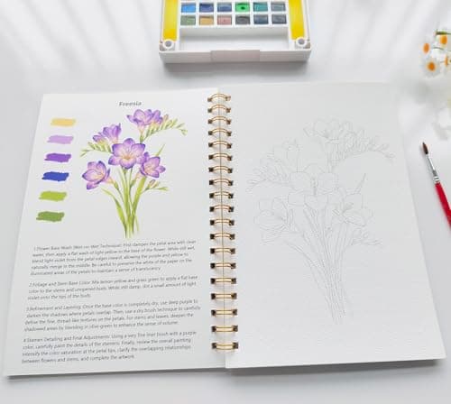 Watercolor workbook (Flowers)
