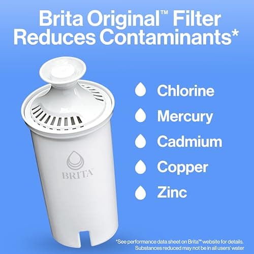 Brita 27 Cup Filter Dispenser, Reduces Chlorine taste and odour from Tap Water, Filters 151 Litres, UltraMax, Grey — view 4