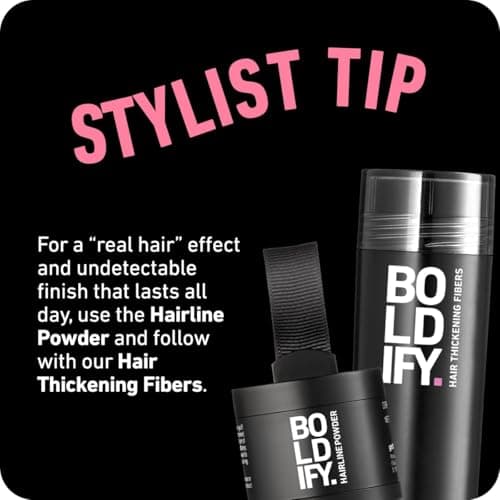 BOLDIFY Hairline Powder - Water-Resistant Root Touch Up Hair Color for Gray Coverage - 24-Hour Stain-Proof, Mess-Free Hair Powder for Thinning Hair — view 8