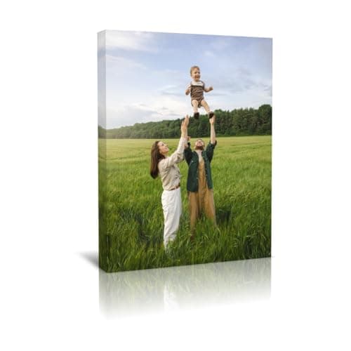 Create Personalized Wall Art with Your Photo on Canvas 11" X 14"- Custom Canvas Prints for Family - Personalized Canvas Pictures for Wall to Print Framed