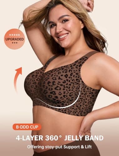 LetsJoli Jelly Bras for Women No Underwire Plus Size Push Up Supportive — view 2