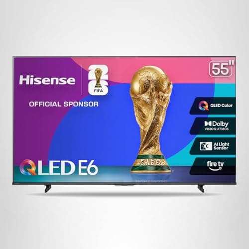 Hisense 55" E6 Cinema Series Hi-QLED 4K UHD Smart Fire TV (55E6QF) - AI Light Sensor, Dolby Vision · Atmos, Voice Remote with Alexa, Motion Rate 120, HDR 10+ Adaptive, Game Mode Plus — view 23