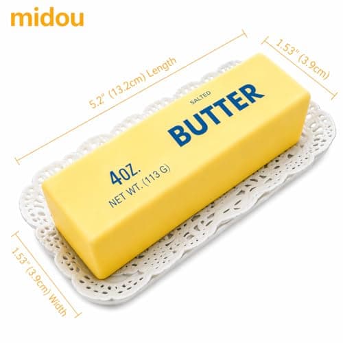 Midou Slow Rising Dumpling Squishy Butter Squeeze Toy Sensory Stress Relief Squishies Soft & Stretchy Fidget Toys for Anxiety Relief Party Favors 1Pcs with Smile Face