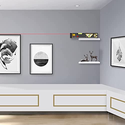 PREXISO 2-in-1 Laser Level Tool with Light, 100 Ft Alignment Point & 30 Ft Leveling Line, Magnetic Laser Spirit Level for Construction Picture Hanging Wall Writing Painting Home Renovation — view 7