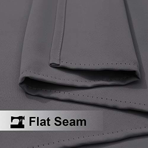 NICETOWN Waterproof Blackout Outdoor Curtain Panel - Thick Sunlight/UV Ray Reducing Draperies for Gazebo/Patio/Outside Porch (W52 x L84, Grey, 1 Panel) — view 4
