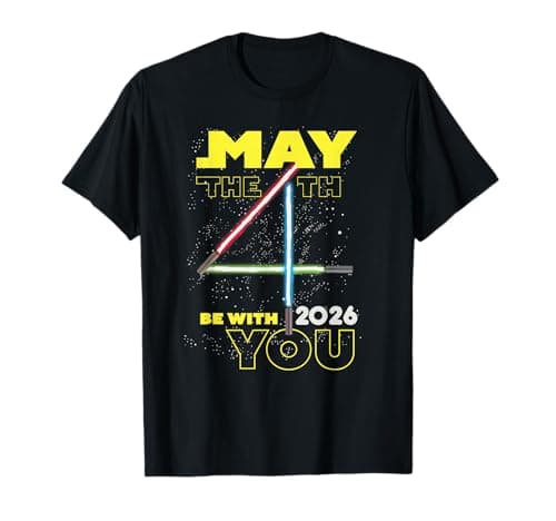 Star Wars May the 4th Be With You 2026 Lightsabers T-Shirt
