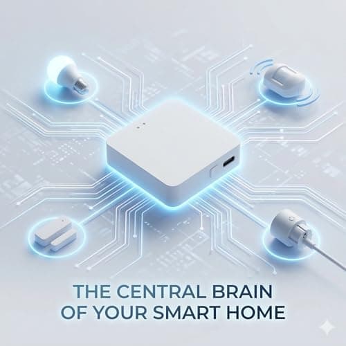 Toyanc Smart Multi-Mode Gateway, Zigbee 3.0 & Bluetooth Mesh Hub, Tuya Smart Life App Control, Compatible with Alexa & Google Home, 2.4GHz Wireless Bridge (White)