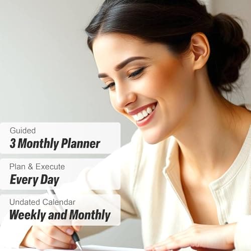 Adhd Daily Planner - A Self Care Personal Gratitude Journal to Increase Productivity and Success in Life & Work, Weekly & Monthly Undated Planner for Women and Men, Vision Board & Organizer + Stickers — view 2