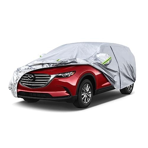 Koukou SUV Car Cover Custom Fit Mazda CX-5 from 2012 to 2025, Waterproof Car Cover All Weather for Automobiles Outdoor Indoor with Zipper Door, Sun Rain Dust Snow Protection.