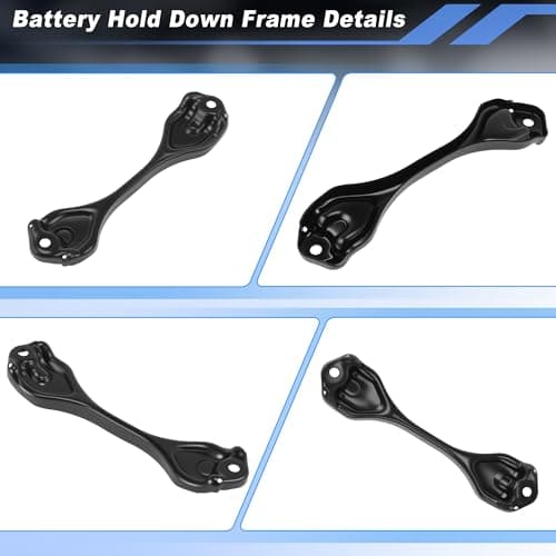 INFINAUTO Battery Mounting Bracket with J-Bolts Nuts for Toyota 4Runner 2003-2023 for Toyota FJ Cruiser Battery Clamp Hold Down Bracket for Lexus GX460 GX470 No.74481-26020 — view 5